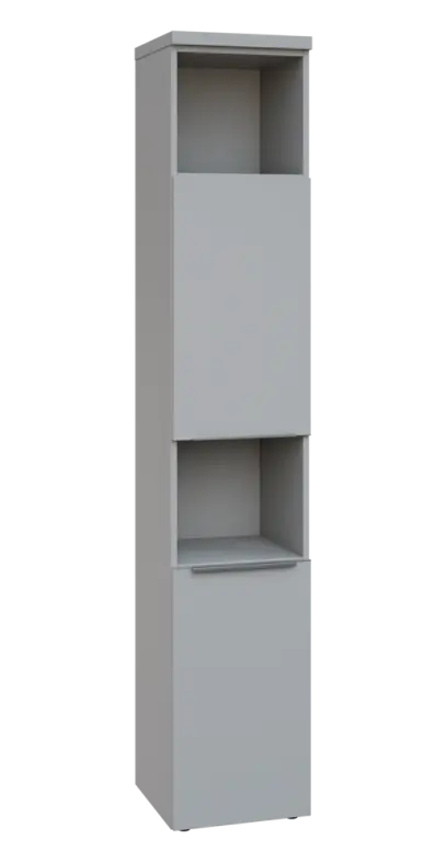 SIN 6 - 42DN2 kancelářská skříň, 2-dveřová/nika, pravá, 2170x400x400, šedá